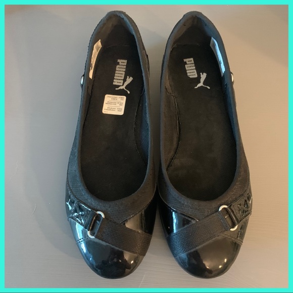 Puma Shoes - Puma Slip-On Black Ballet Flats US sz 7.5 Puma Shoes - Puma Slip-On Black Ballet Flats US sz 7.5